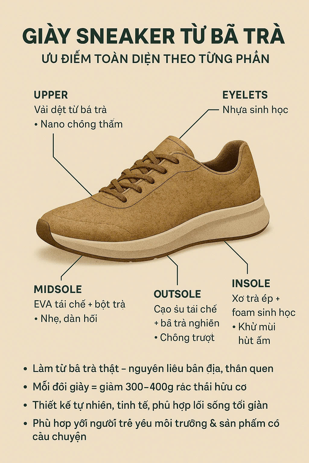 Recup Tea Grounds Sneaker