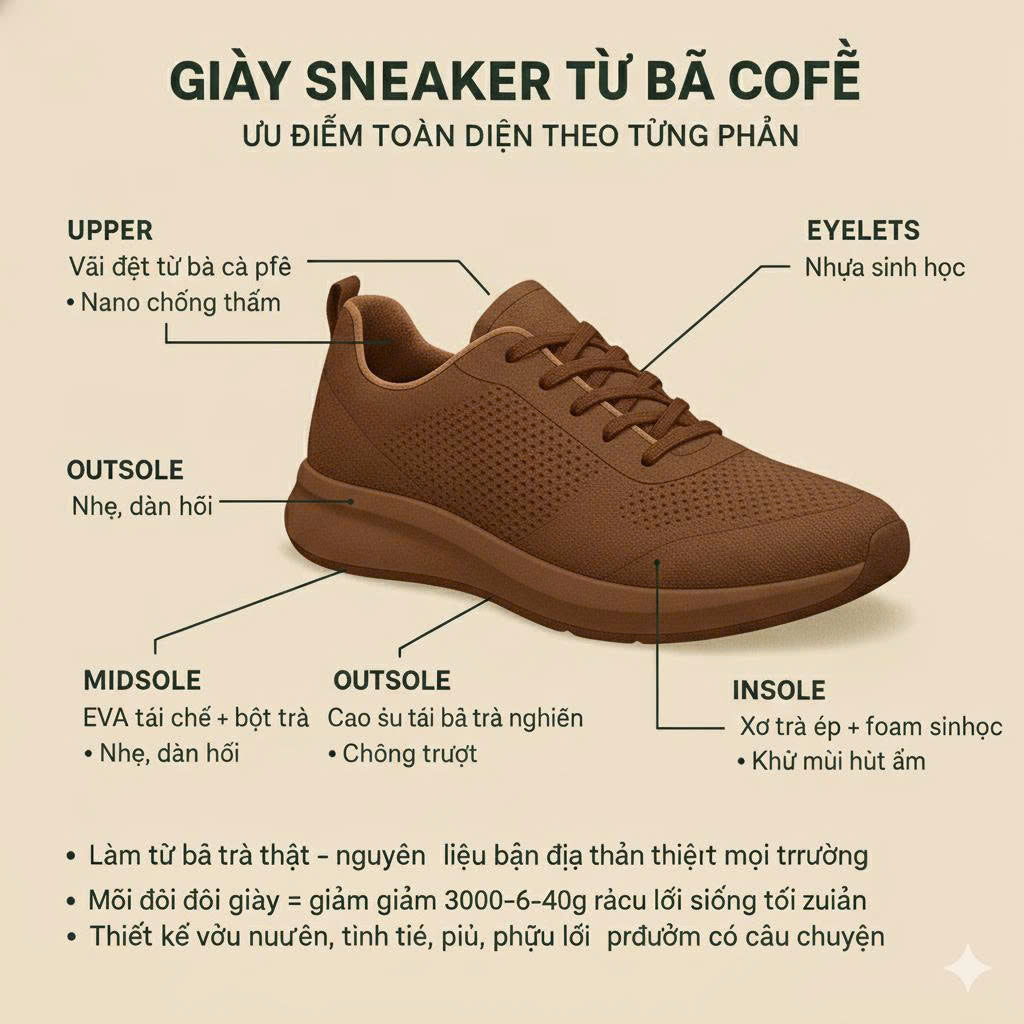 ReCup Coffee Ground Sneaker