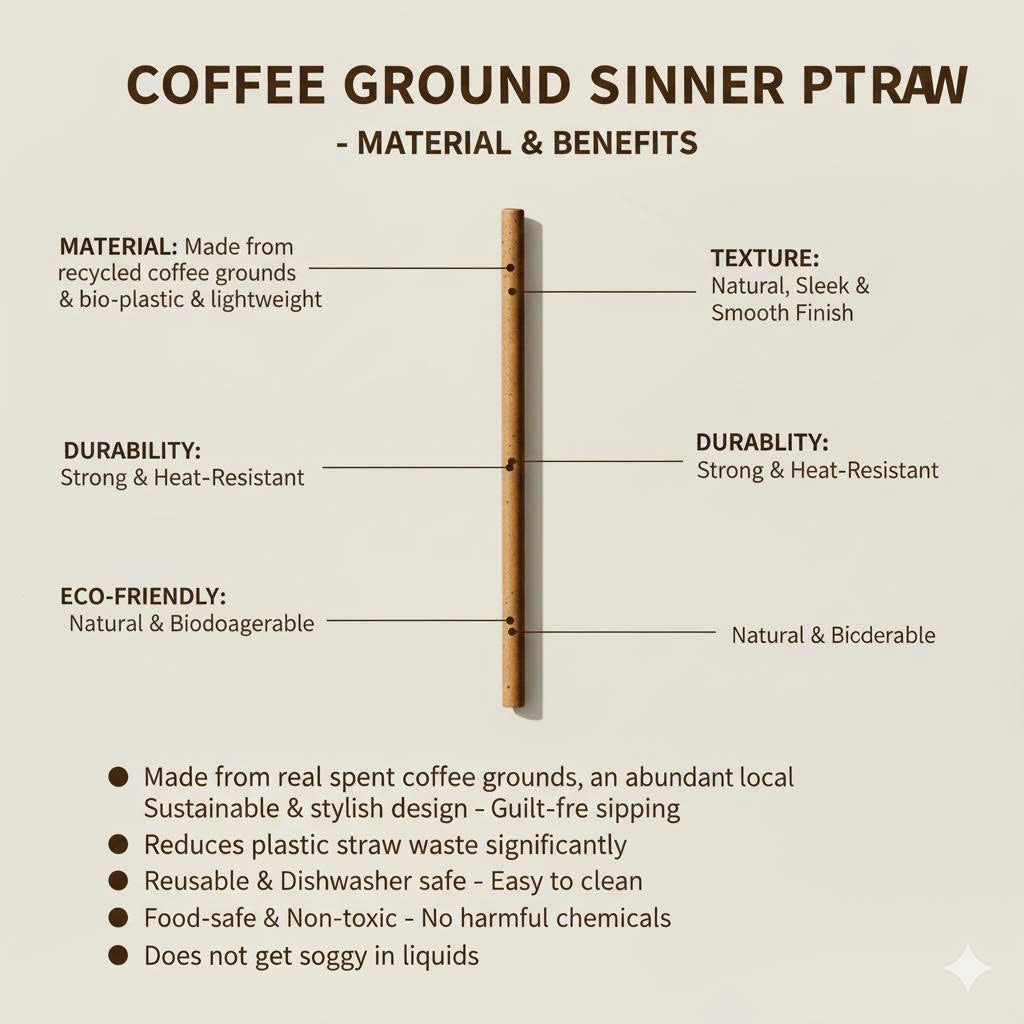 ReCup Coffee Ground Straw - set 300