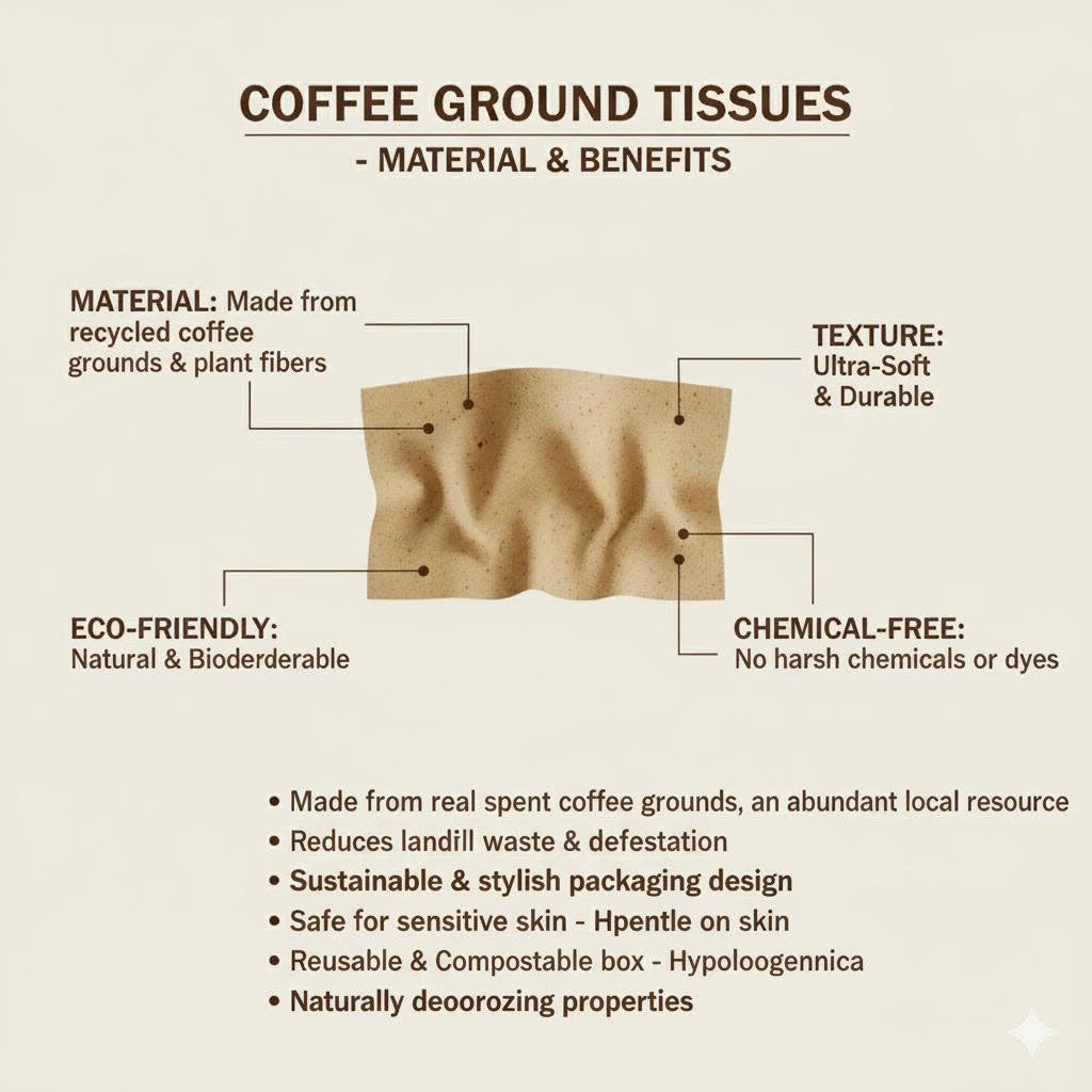 ReCup Coffee Ground Tissues