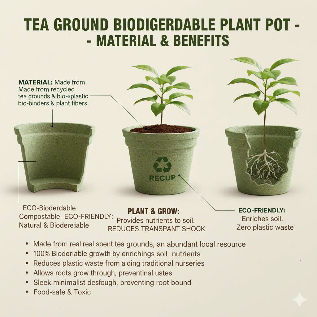 Recup Tea Ground Plant Pot