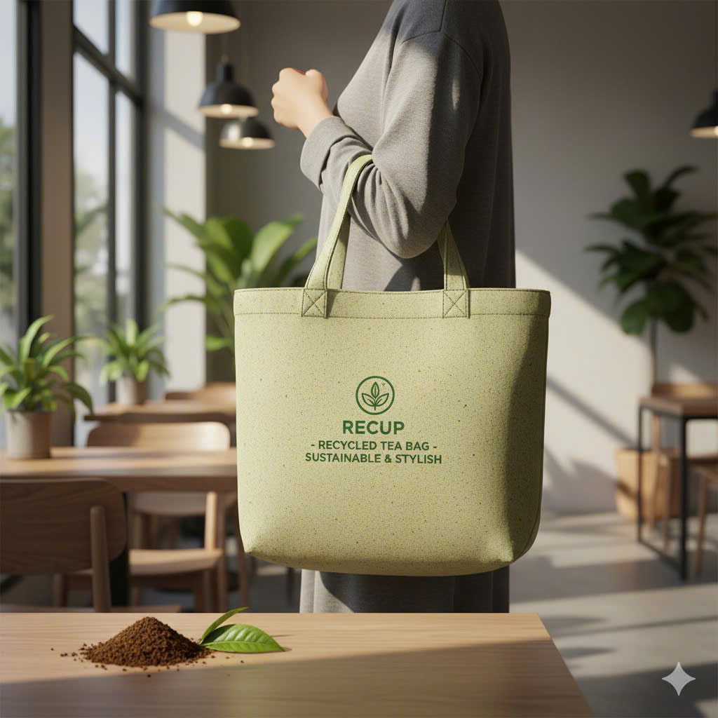 Recup Eco-Chic Tote Bag from Tea Grounds