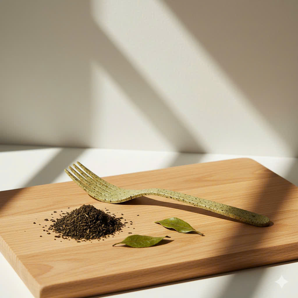 Recup Eco-Dine Fork from Tea Grounds