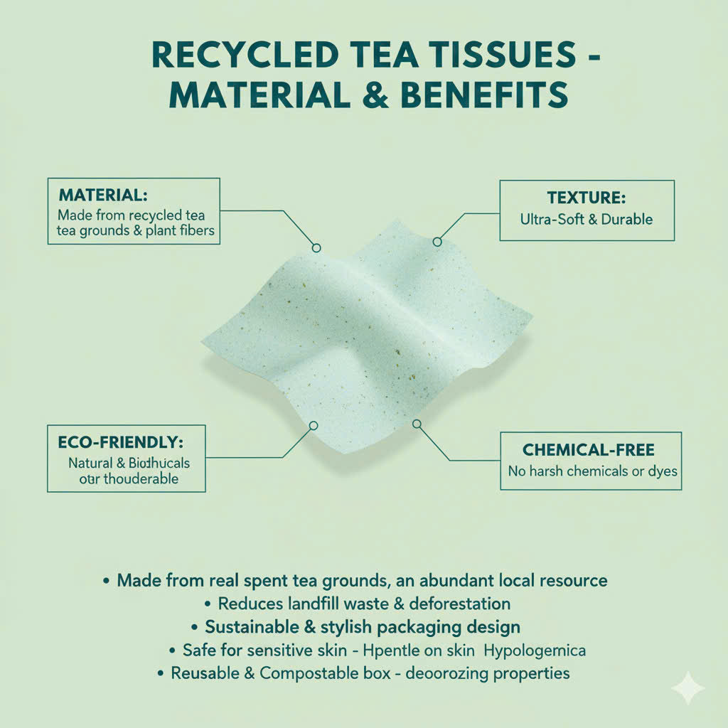 Recup Eco-Soft Tissues from Tea Grounds