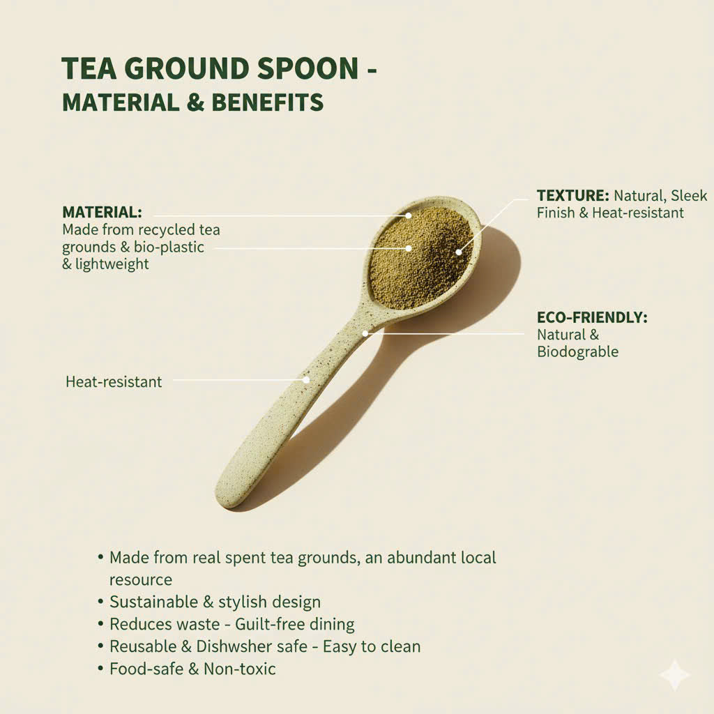 Recup Eco-Dine Spoon from Tea Grounds